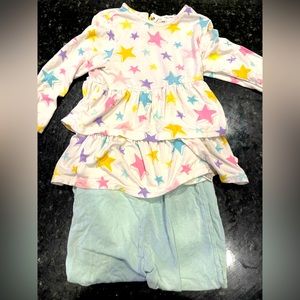 Angel Dear 2T Girls Bamboo Star Outfit